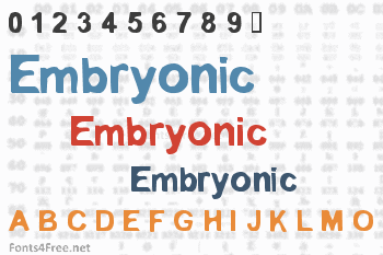 Embryonic Font