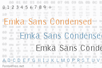 Emka Sans Condensed Font