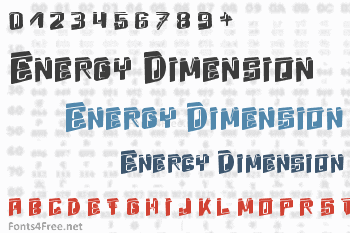 Energy Dimension Font