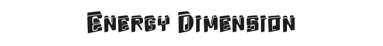 Energy Dimension Font