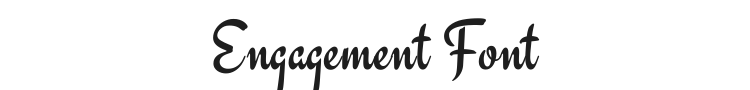 Engagement Font