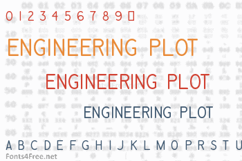 Engineering Plot Font