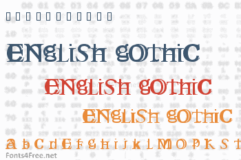 English Gothic Font