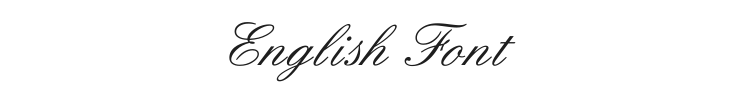 English Font