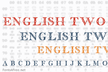 English Two Line Font