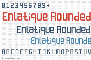 Enlatique Rounded Font