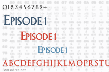 Episode 1 Font