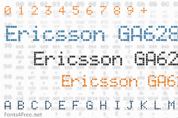 Ericsson GA628 Font