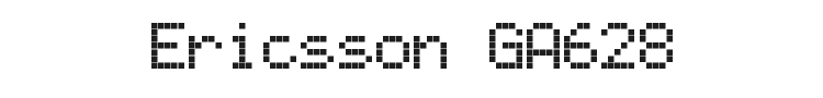 Ericsson GA628 Font