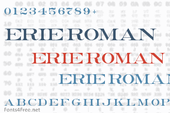 Erie Roman Font