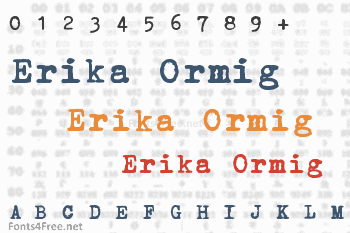 Erika Ormig Font