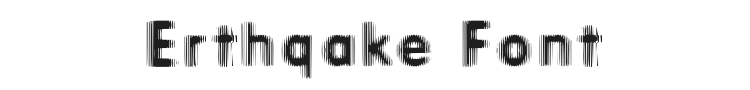 Erthqake Font