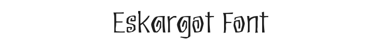 Eskargot Font Preview