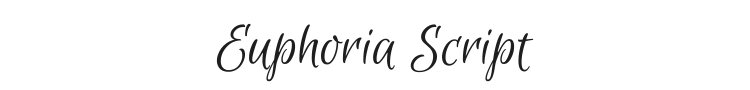 Euphoria Script Font Preview