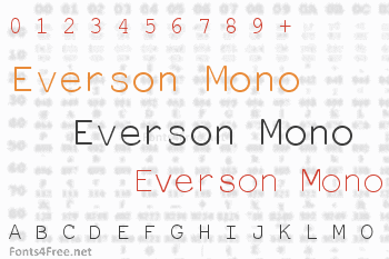 Everson Mono Latin Font