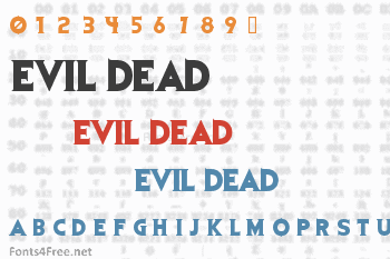 Evil Dead Font