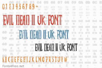 Evil Dead II UK Font