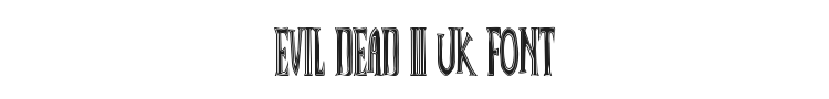 Evil Dead II UK Font