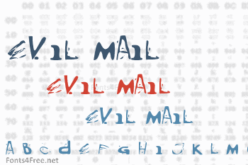 Evil Mail Font