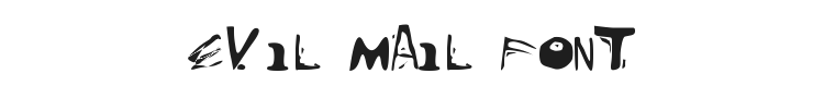 Evil Mail Font Preview