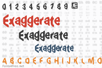 Exaggerate Font