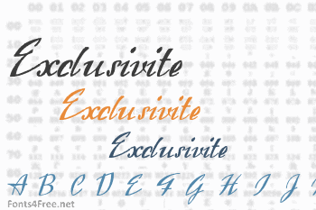 Exclusivite Font