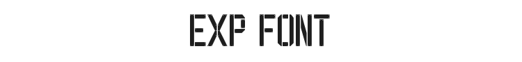 EXP Font