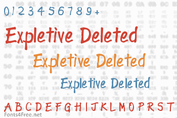 Expletive Deleted Font