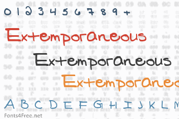 Extemporaneous Font