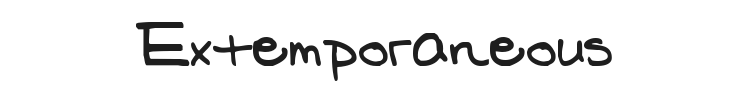 Extemporaneous Font