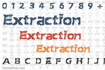 Extraction Font