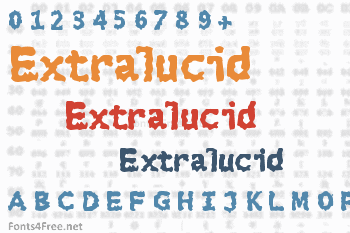 Extralucid Font