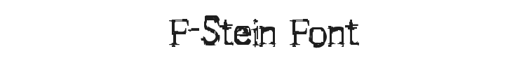 F-Stein Font