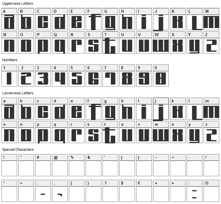 Fabulous Font Character Map