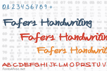 Fafers Handwriting Font