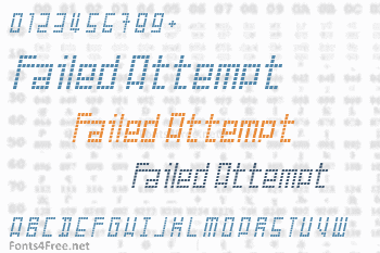 Failed Attempt Font