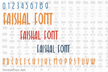 Faishal Font