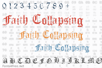 Faith Collapsing Font