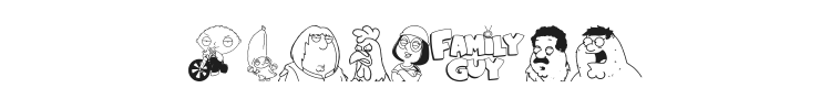 Family Guy Giggity Font Preview