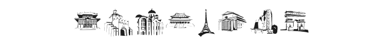 Famous Buildings Font