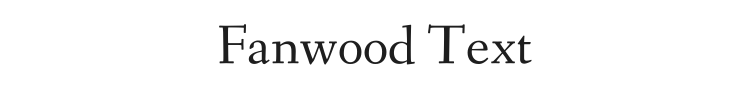 Fanwood Text Font