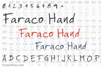 Faraco Hand Font