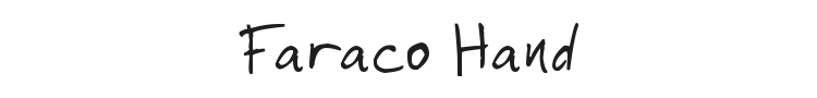 Faraco Hand Font Preview