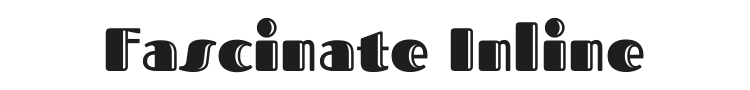 Fascinate Inline Font