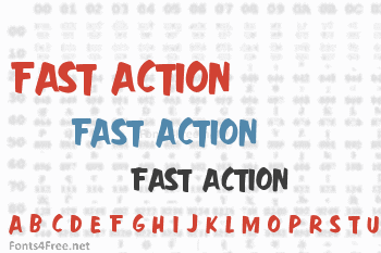 Fast Action Font
