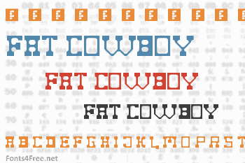 Fat Cowboy Font