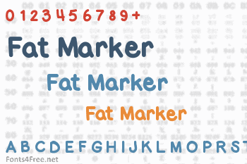 Fat Marker Font