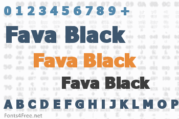 Fava Black Font