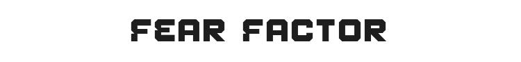 Fear Factor Font Preview