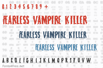 Fearless Vampire Killer Font